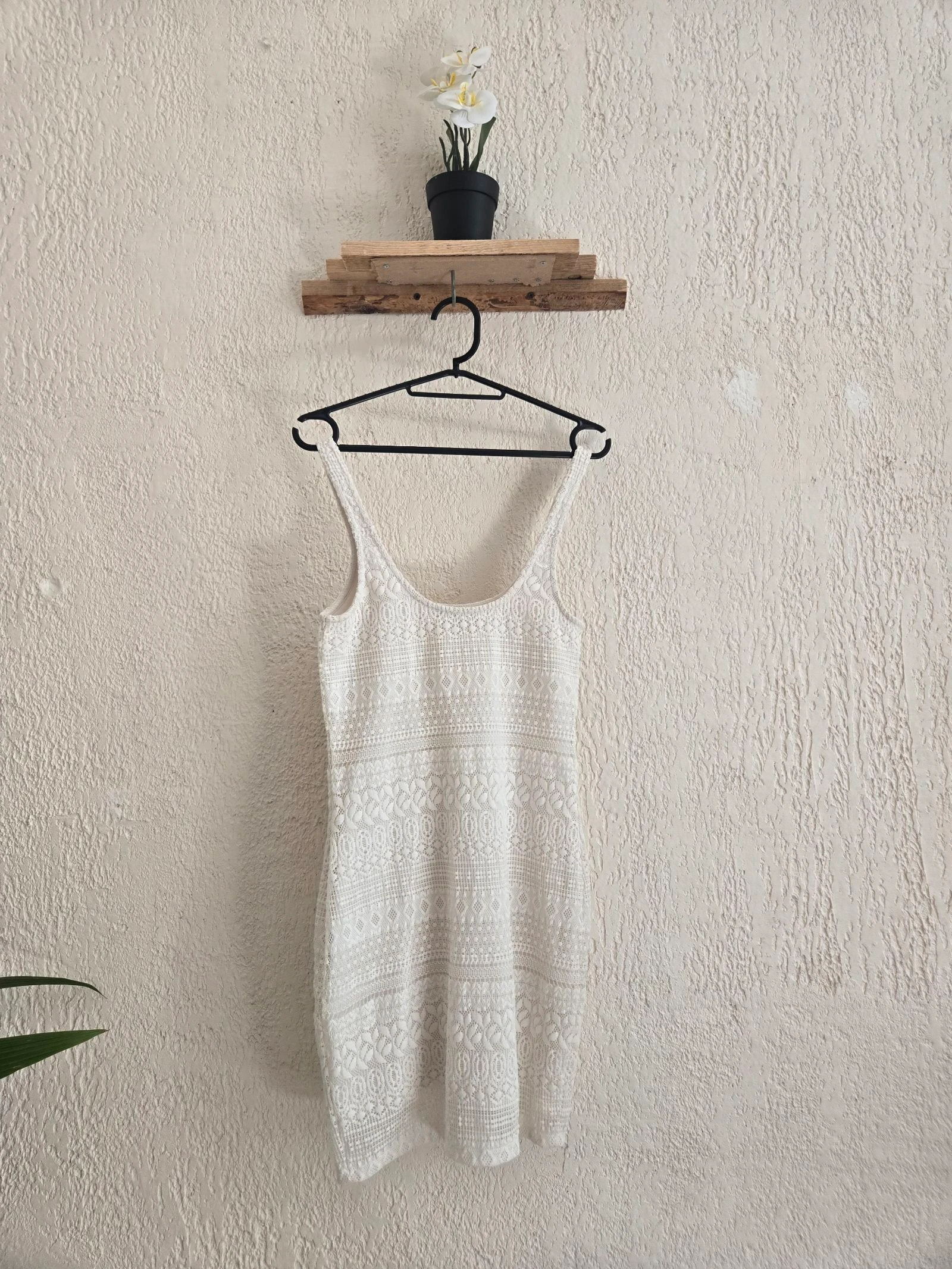 White Bershka lace dress – Bohemian Chic – Size M (fits S) – Summer – photo 3